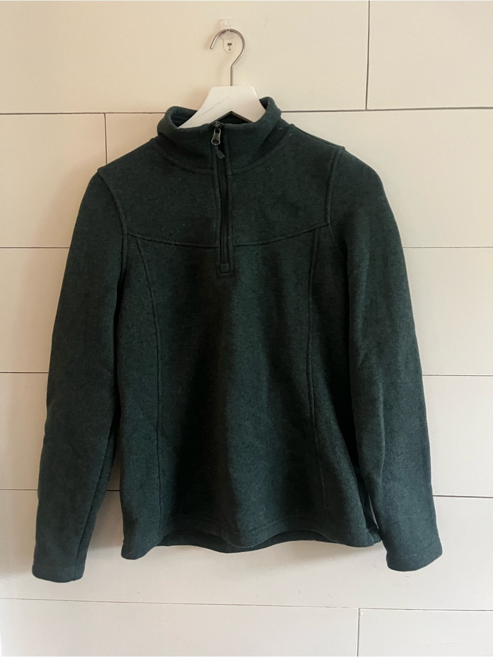 The North Face Dark Green Half-Zip Fleece Pullover